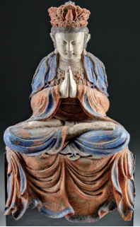 明十四世紀木雕大勢至菩薩像專業解析，讓千年佛光觸手可及