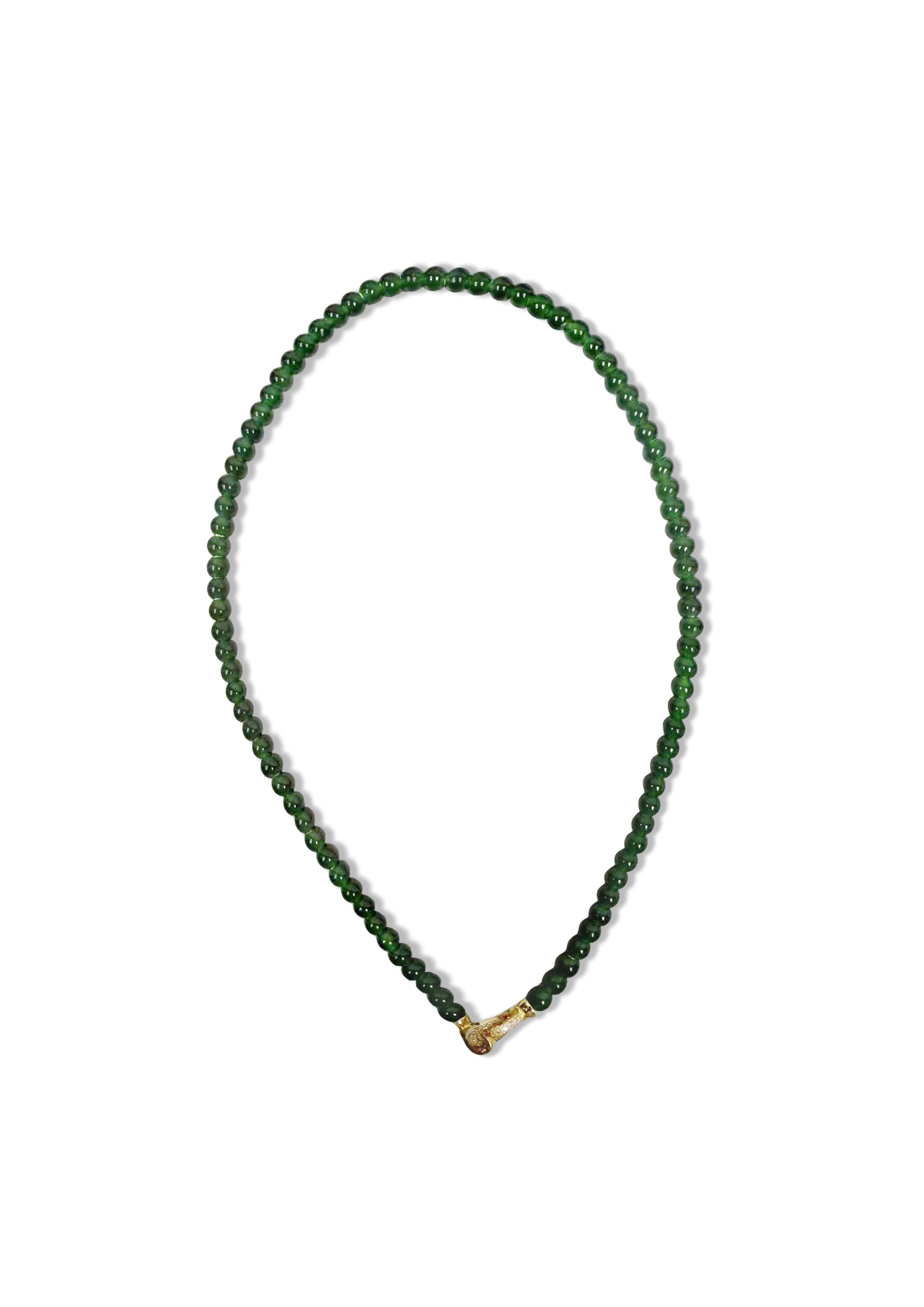 辣陽綠玻璃種翡翠珠鏈